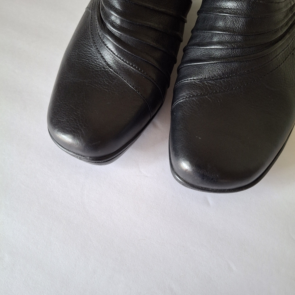 Leather Mule Michelle D Steffen Slip on Heel 7 - Picture 5 of 9
